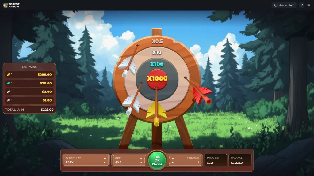 Gameplay of forest fortune slot.